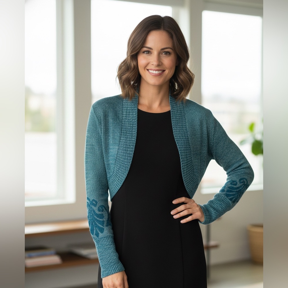 Arden B Teal Women's Shrug